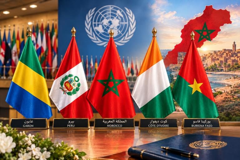  الصحراء المغربية.. الغابون والبيرو وكوت ديفوار وبوركينا فاسو تجدد دعمها لمبادرة الحكم الذاتي تحت السيادة المغربية   
