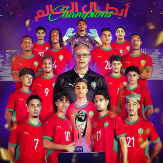 
                                     فرحة المغاربةتسود جميع أنحاء المملكة   بتتويج المغرب بكأس العالم لأقل من 20 سنة