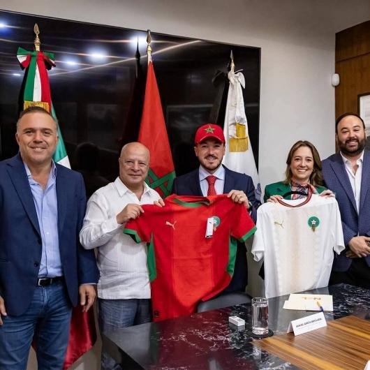  حاكم نويفو ليون المكسيكية يستقبل سفير المغرب ويبعث برسالة ترحيب إلى الجماهير المغربية الداعمة لأسود الأطلس    