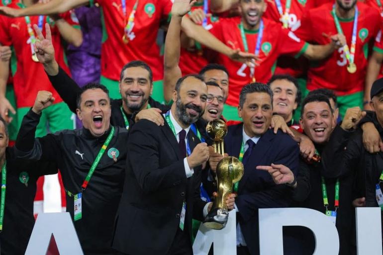 
                                      المنتخب المغربي  يكتب التاريخ ويتوج بكأس العرب 2025 بقطر   