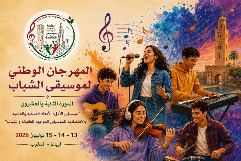 بقيادة بديعة العراقي.. الجامعة الوطنية لموسيقى الطفولة والشباب تجعل من الرباط عاصمة للإبداع والأمل بمهرجان وطني وندوة علمية