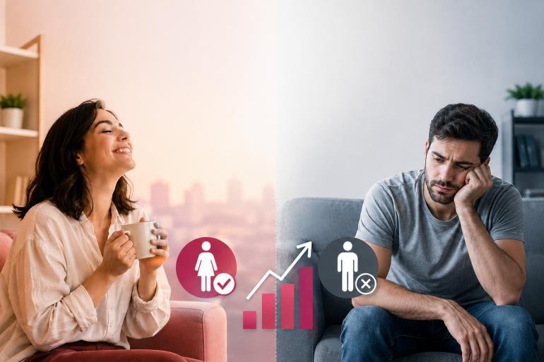 النساء العازبات أكثر سعادة من الرجال العازبين.. دراسة حديثة تهز المفاهيم التقليدية حول الزواج والرضا عن الحياة
