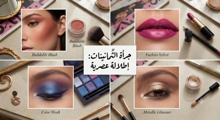 مكياج الثمانينات يعود بقوة… جرأة الأمس بلمسة عصرية
