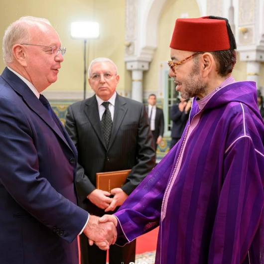 جلالة الملك يستقبل رئيس مجلس إدارة مجموعة “سافران”  